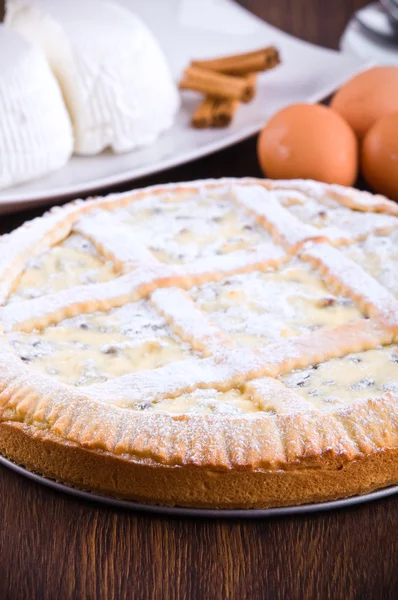Ricotta cheese crostata. — Stock Photo, Image