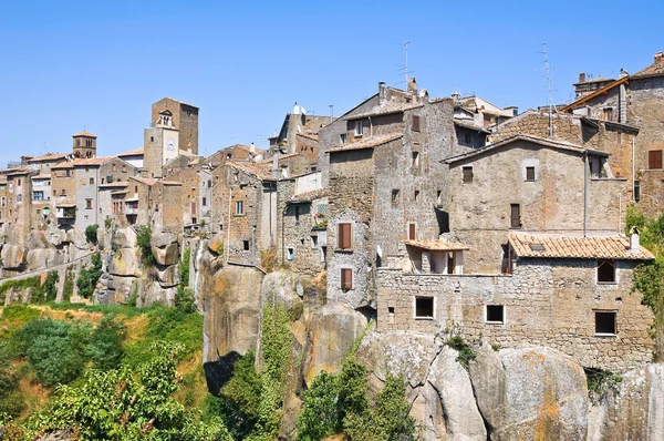 Panoramatický pohled na vitorchiano. Lazio. Itálie. — Stock fotografie