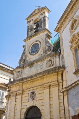 Saat Kulesi. Galatina. Puglia. İtalya.