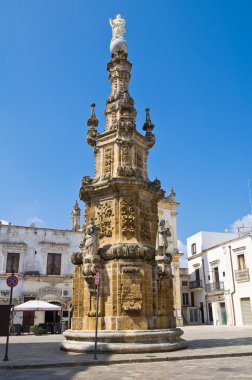 Virgin column. Nardò. Puglia. Italy.