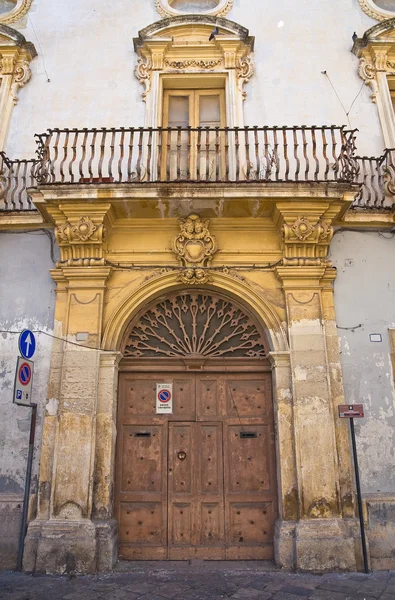 Palácio Santorenzo-Bardoscia. Galatina. Puglia. Itália . — Fotografia de Stock