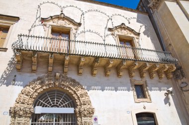 zimara-arcudi Sarayı. Galatina. Puglia. İtalya.