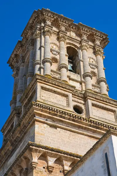 Belltower anya templom. Copertino. Puglia. Olaszország. — Stock Fotó