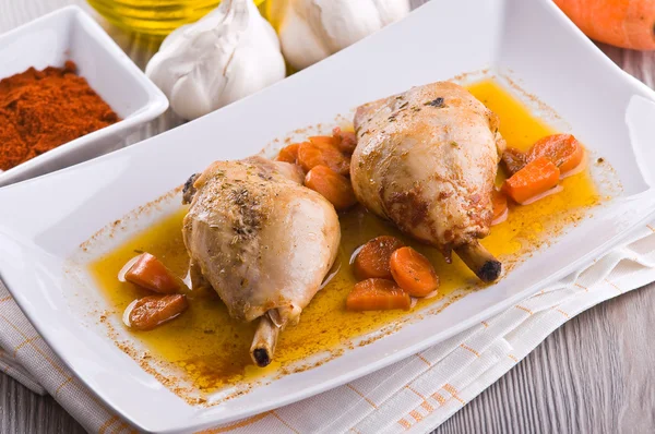 Bacchette di pollo alla paprica . — Foto Stock