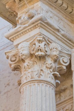 st. chiara Kilisesi. Copertino. Puglia. İtalya.