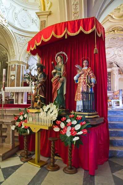 Cathedral of St. Nicola. Sant'Agata di Puglia. Puglia. Italy. — Stock Photo, Image