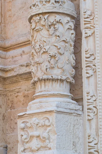 Kerk van st. chiara. Copertino. Puglia. Italië. — Stockfoto