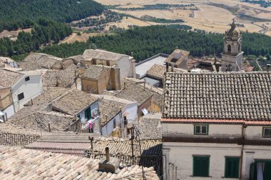 sant'agata di puglia panoramik manzaralı. Puglia. İtalya.