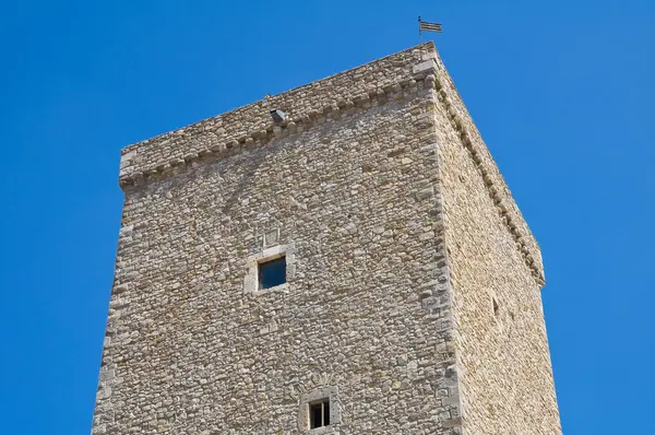 Norman swabian kale deliceto. Puglia. İtalya. — Stok fotoğraf