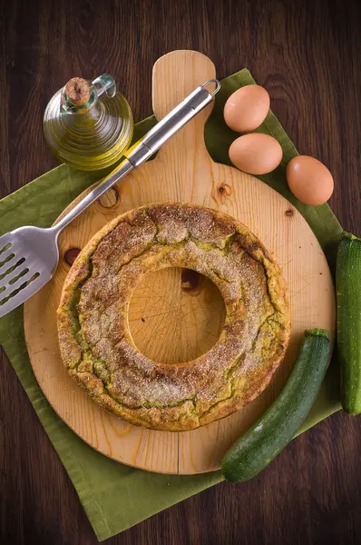 Flan di courgette . — Foto Stock