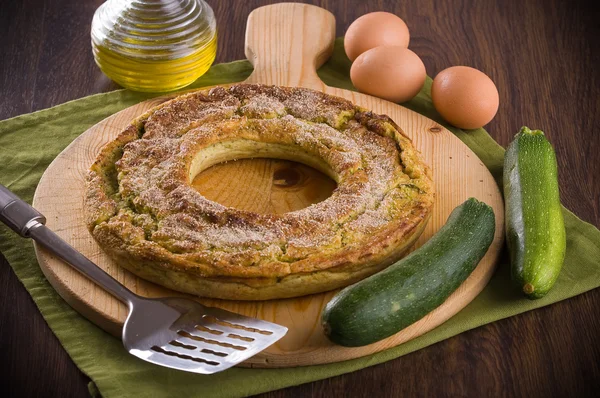 Courgette flan. — Stock Photo, Image