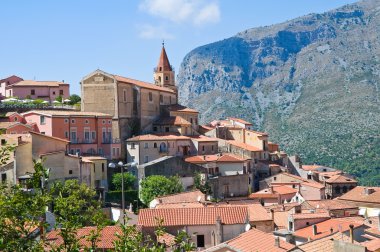 maratea panoramik manzaralı. Basilicata. İtalya.