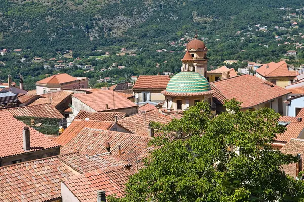 Panoramiczny widok maratea. Basilicata. Włochy. — Zdjęcie stockowe