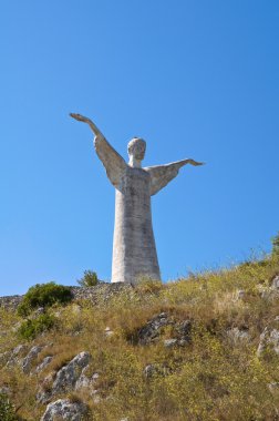 Maratea kurtarıcı İsa. Basilicata. İtalya.