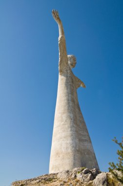 Maratea kurtarıcı İsa. Basilicata. İtalya.