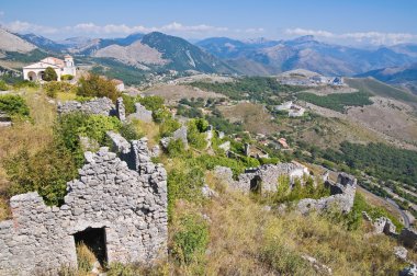 maratea panoramik manzaralı. Basilicata. İtalya.