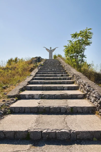 Christ the Redeemer of Maratea. Basilicata. italy. — Stock Photo, Image