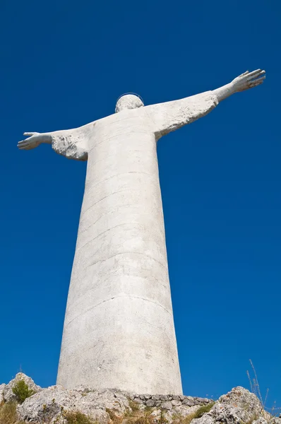 Cristo Redentor de Maratea. Basilicata. itália . — Fotografia de Stock