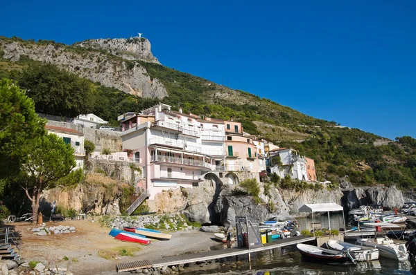 Panoramiczny widok maratea. Basilicata. Włochy. — Zdjęcie stockowe