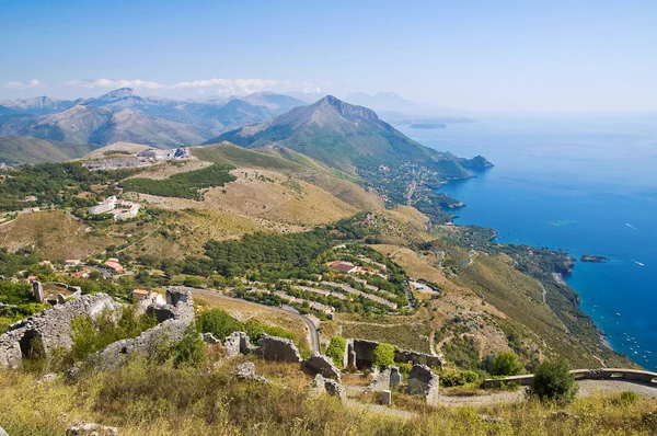 Maratea panoramik manzaralı. Basilicata. İtalya. — Stok fotoğraf