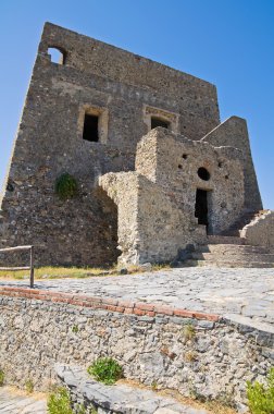 Talao kulesi. Scalea. Calabria. İtalya.