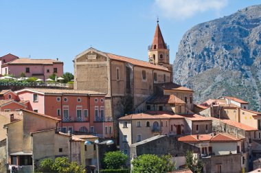 maratea panoramik manzaralı. Basilicata. İtalya.