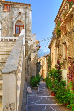 alleyway. Diamante. Calabria. İtalya.
