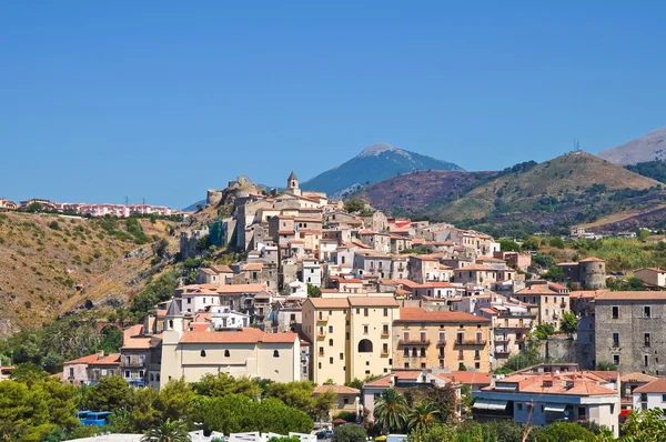 Panoramablick auf Scalea. Kalabrien. Italien. — Stockfoto