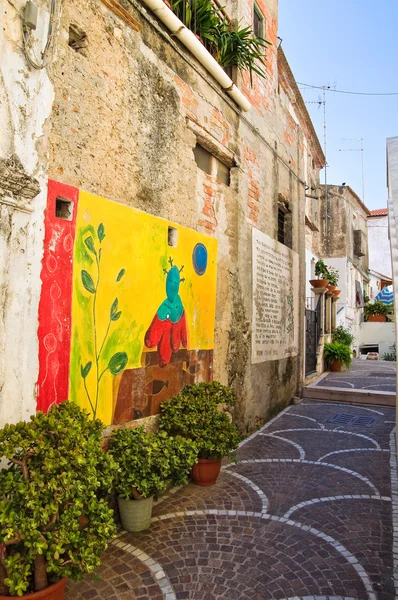 Vicolo. Diamante. Calabria. Italia . — Foto Stock