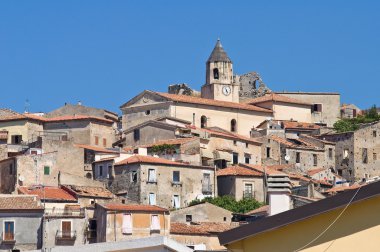 scalea panoramik manzaralı. Calabria. İtalya.