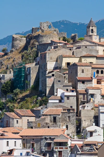 Scalea panoramik manzaralı. Calabria. İtalya. — Stok fotoğraf