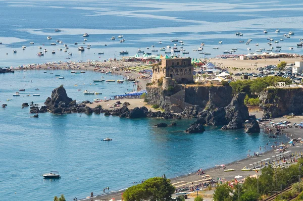 Tower of Fiuzzi. Praia a Mare. Calabria. Italy. — Stock Photo, Image
