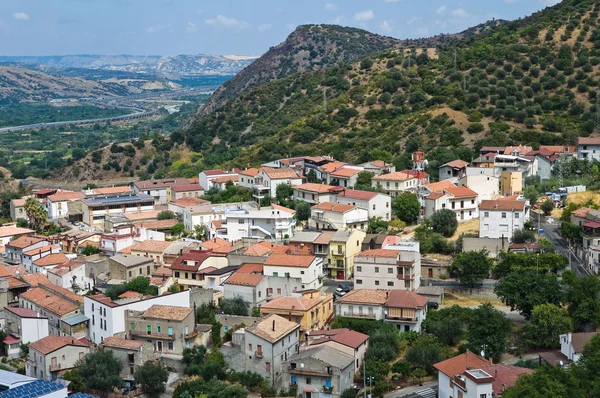 Valsinni panoramisch uitzicht. Basilicata. Italië. — Stockfoto