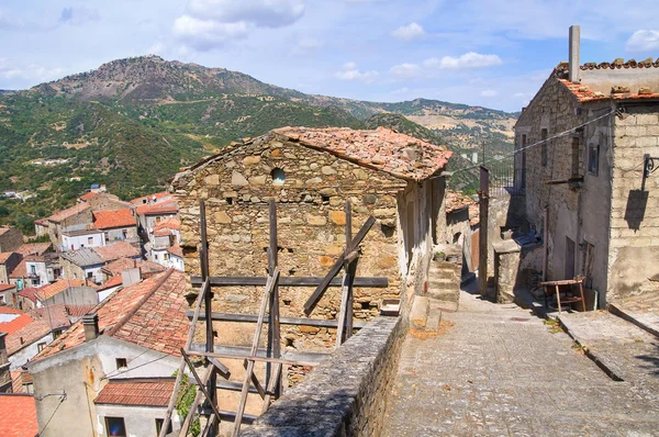 Uličky. valsinni. Basilicata. Itálie. — Stock fotografie