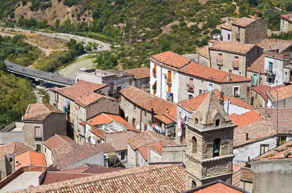 Vista panorâmica de Valsinni. Basilicata. Itália . — Fotografia de Stock