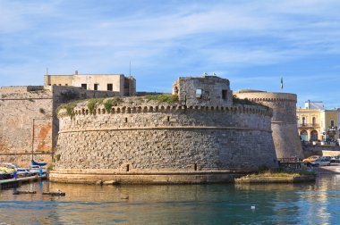 Angevine-Aragonese Castle. Gallipoli. Puglia. Italy. clipart