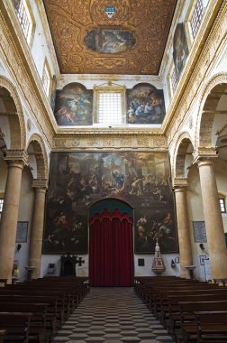 Картина, постер, плакат, фотообои "собор святой агаты. галлиполи. апулия. италия
. фрески", артикул 15882739