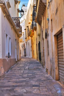 alleyway. Gelibolu. Puglia. İtalya.