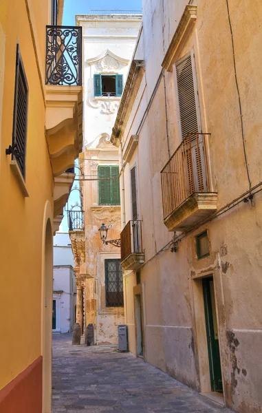 Alleyway. Gallipoli. Puglia. Italy. — Stock Photo, Image