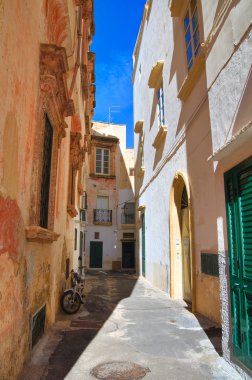 alleyway. Gelibolu. Puglia. İtalya.