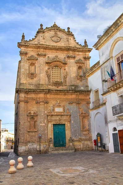 Kostel svatého sebastiano. Galatone. Puglia. Itálie. — Stock fotografie