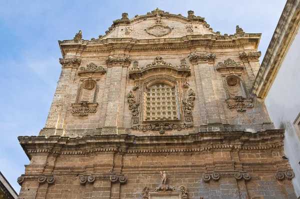 Kostel svatého sebastiano. Galatone. Puglia. Itálie. — Stock fotografie