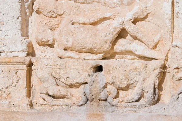 Greek fountain. Gallipoli. Puglia. Italy. — Stock Photo, Image