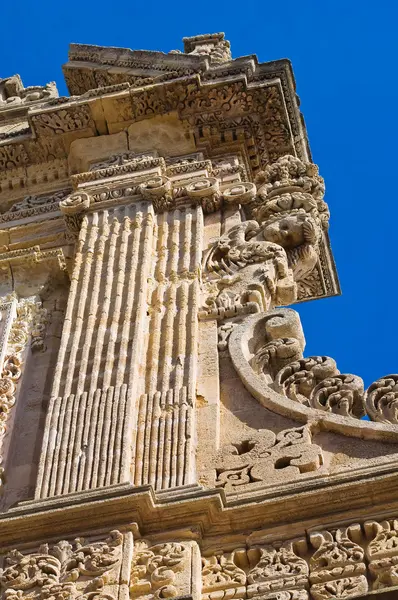 De kathedraal van de basiliek van st. agata. Gallipoli. Puglia. Italië. — Stockfoto