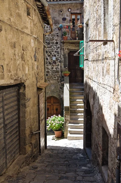 Alleyway. Bolsena. Lazio. İtalya. — Stok fotoğraf