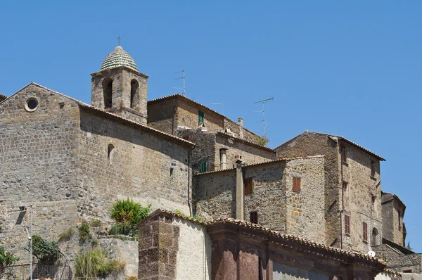 bolsena panoramik manzaralı. Lazio. İtalya.