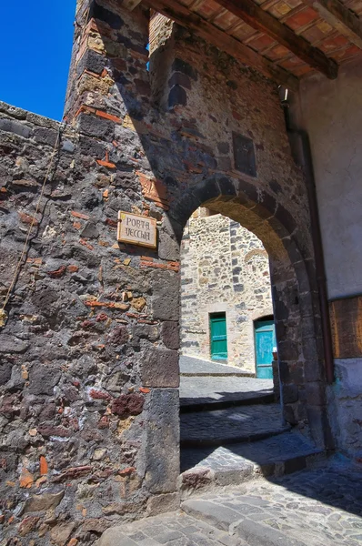 Porta vecchia. Torre alfina. Lazio. İtalya. — Stok fotoğraf