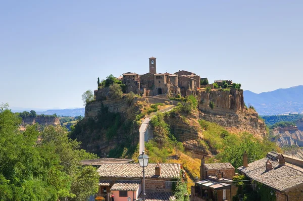 Panoramiczny widok civita di bagnoregio. Lazio. Włochy. — Zdjęcie stockowe