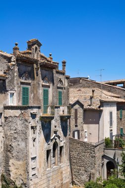 montefiascone görünümü. Lazio. İtalya.
