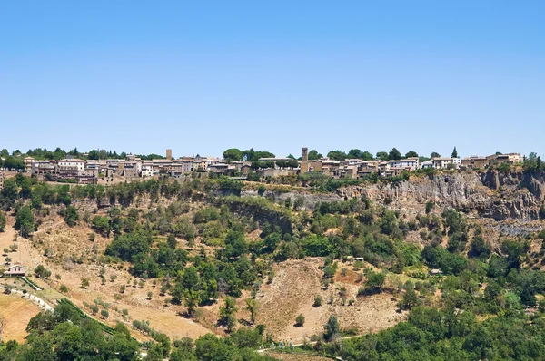 Pemandangan panorama Civita di Bagnoregio. Lazio. Italia . — Stok Foto